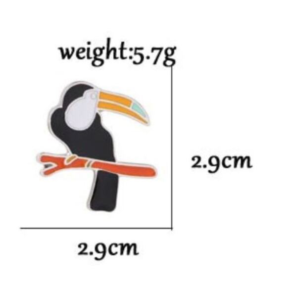 Toucan Pin Brooch - Picture 2 of 2